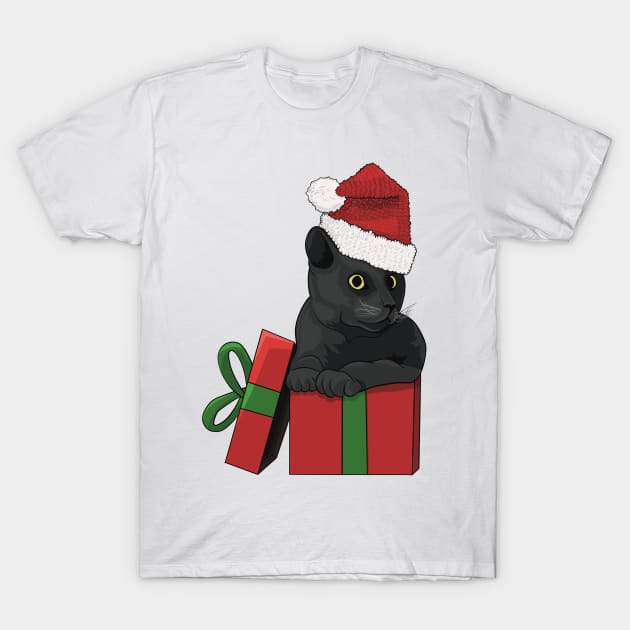 Crochet Christmas Kitty T-Shirt by JP